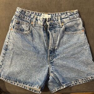 Zara Classic Blue Denim Shorts